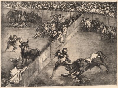 Corrida dans une arène divisée - Francisco de Goya