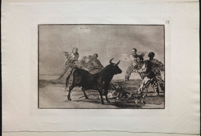 Corridas : La populace coupant les jarrets du taureau avec des lances, des faucilles, des banderilles et d