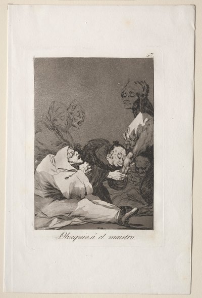 Caprichos : Un cadeau pour le maître - Francisco de Goya