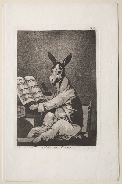 Caprichos : Et ainsi était son grand-père. - Francisco de Goya