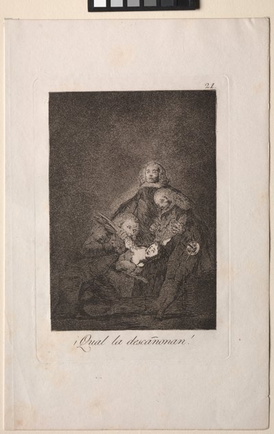 Caprichos: Comme ils la plument! - Francisco de Goya