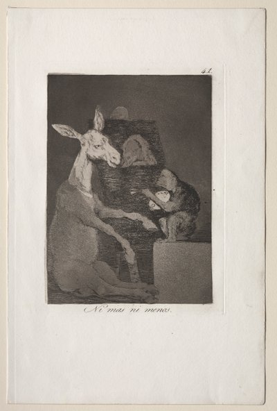 Caprichos : Ni plus ni moins - Francisco de Goya