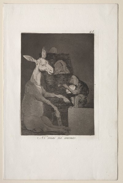 Caprichos : Ni plus ni moins - Francisco de Goya