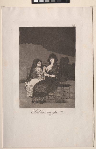 Caprichos: Jolies leçons. - Francisco de Goya