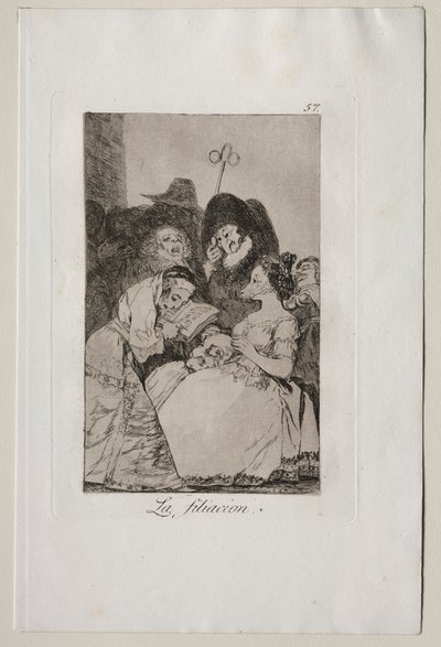 Caprichos : La Filiation - Francisco de Goya