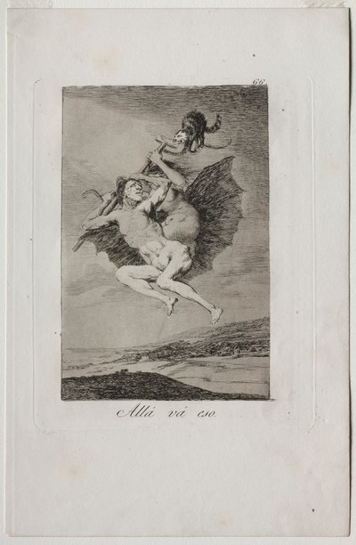 Caprichos : Ça y va - Francisco de Goya