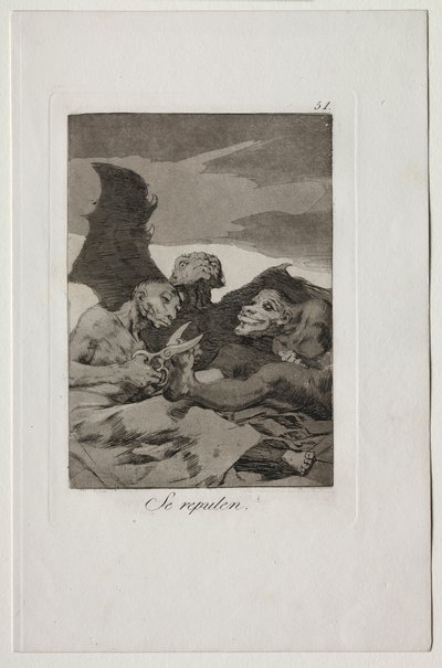 Caprichos : Ils se font beaux - Francisco de Goya