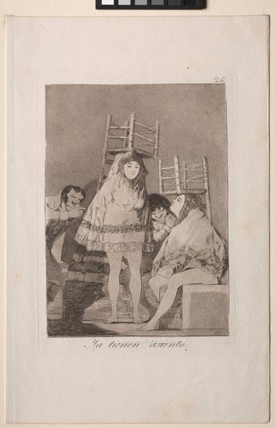 Caprichos: Ils ont déjà une place assise - Francisco de Goya