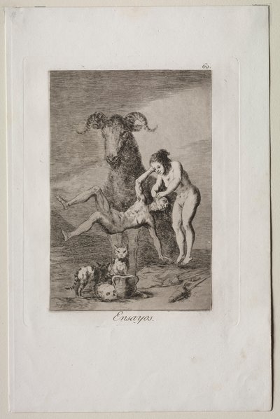 Caprichos : Procès - Francisco de Goya