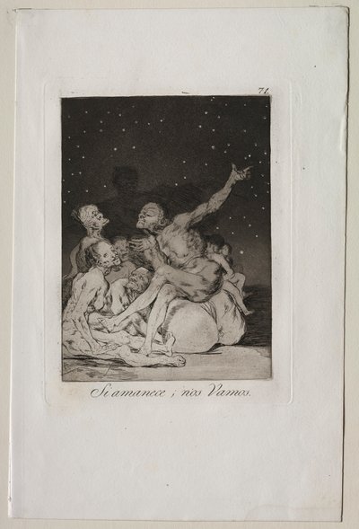 Caprichos : Quand le jour se lèvera, nous partirons - Francisco de Goya