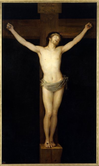 Le Christ crucifié. Peinture par Francisco de Goya y Lucientes (1746-1828) XIXe siècle. Madrid, Musée du Prado - Francisco de Goya