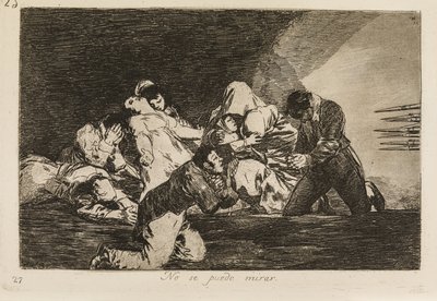 On ne peut pas le voir (26) - Francisco de Goya