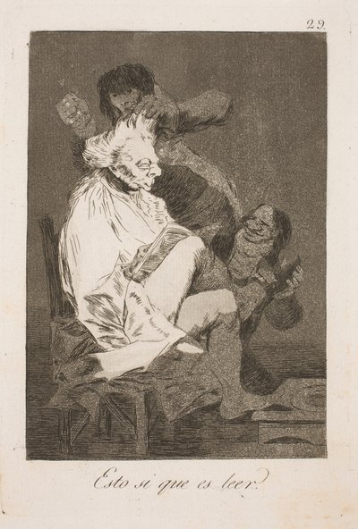 Dette kaldes at læse - Francisco de Goya