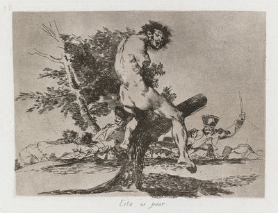 Les Désastres de la Guerre : Pl. 37, Cela est pire, 1810-1813 - Francisco de Goya