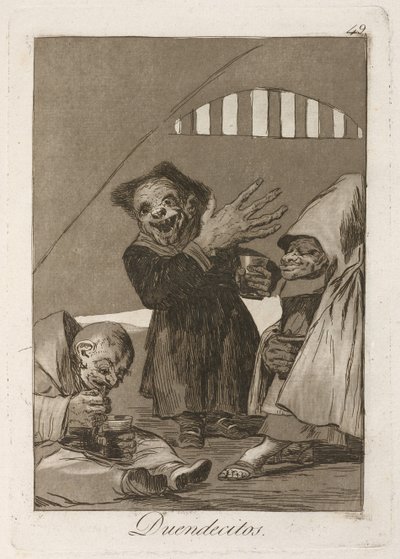 Duendecitos. Lutins. De Los Caprichos, 1797-1798 - Francisco de Goya
