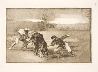 Une autre façon de chasser à pied - Francisco de Goya