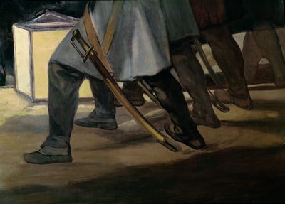 Exécution des défenseurs de Madrid, 3 mai 1808, détail des pieds des soldats, 1814 (détail) - Francisco de Goya