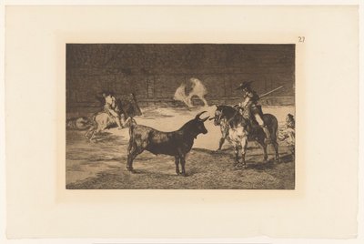 Fernando del Toro défiant un taureau
La Tauromachie (série) - Francisco de Goya
