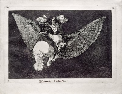 Folie volante de la série Los Disparates Follies, 1815-1819 - Francisco de Goya