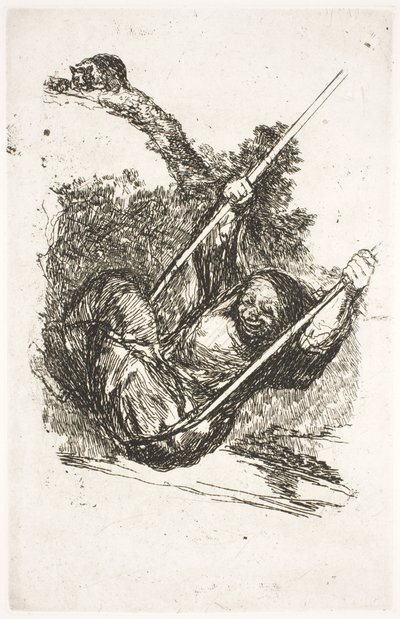 Sorcière sur une balançoire - Francisco de Goya