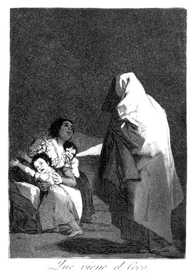 Voici le croque-mitaine, 1799 - Francisco de Goya