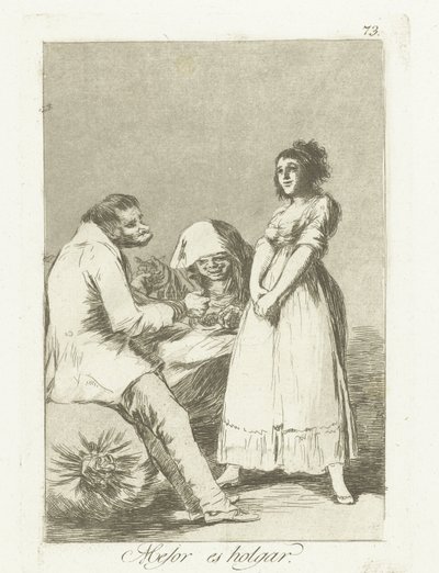 Il vaut mieux être paresseux - Francisco de Goya