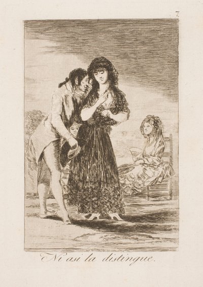 Même de cette manière, il ne la connaît pas - Francisco de Goya