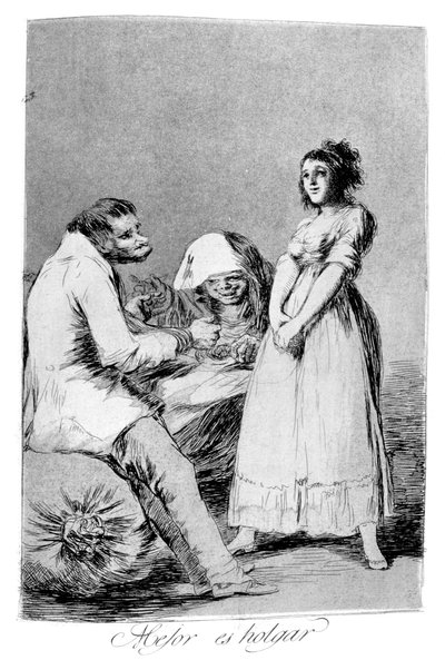 Il vaut mieux être paresseux, 1799 - Francisco de Goya