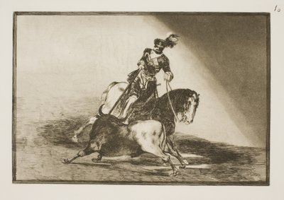 Charles V empale un taureau dans l