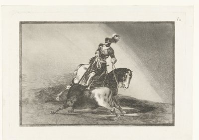 Empereur Charles V combattant un taureau - Francisco de Goya