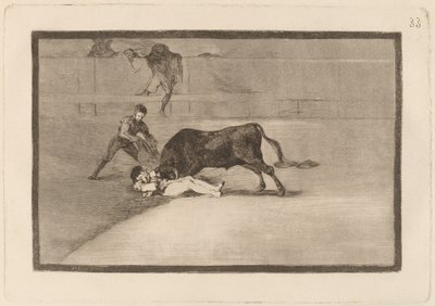 La desgraciada muerte de Pepe Illo en la plaza de Madrid - Francisco de Goya