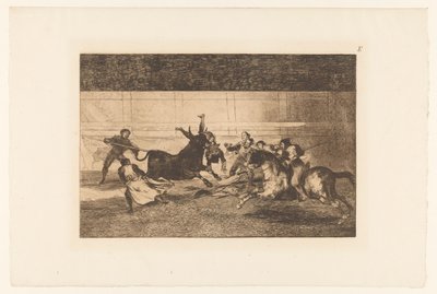 Homme empalé par la corne d