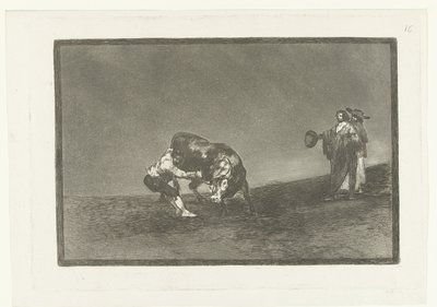 Martincho attrapant un taureau par la corne - Francisco de Goya