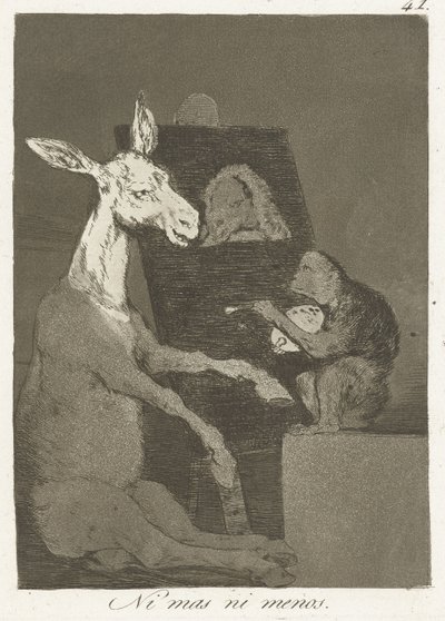 Ni plus ni moins (Los Caprichos) - Francisco de Goya