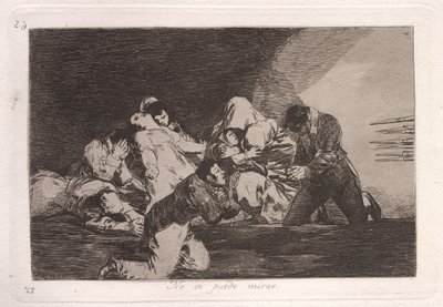 On ne peut pas regarder - Francisco de Goya