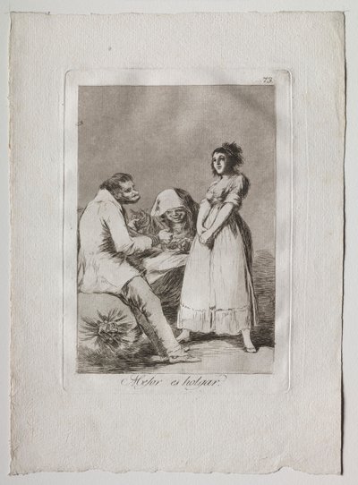 Ochenta Caprichos: Il vaut mieux être paresseux - Francisco de Goya