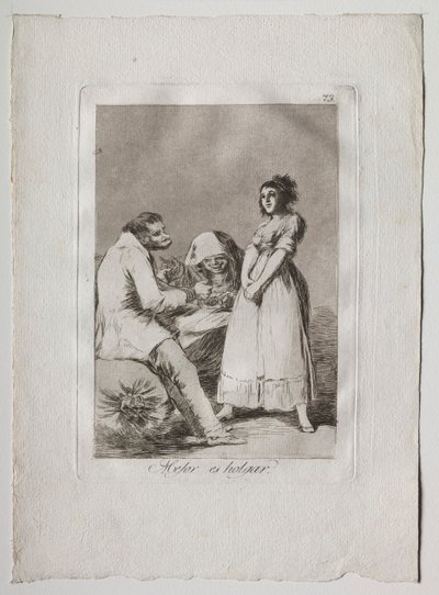 Ochenta Caprichos : Il vaut mieux être paresseux, 1793-1798 - Francisco de Goya