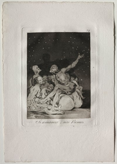 Ochenta Caprichos : Quand le jour se lèvera, nous partirons, 1793-1798 - Francisco de Goya