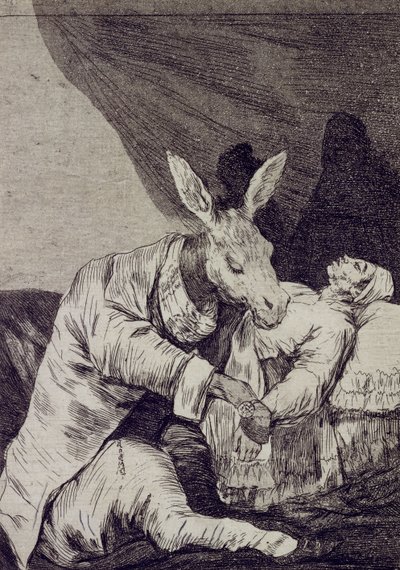 De quoi va-t-il mourir Capricho No 40 - Francisco de Goya