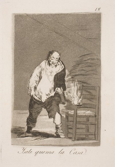Et on brûle sa maison - Francisco de Goya