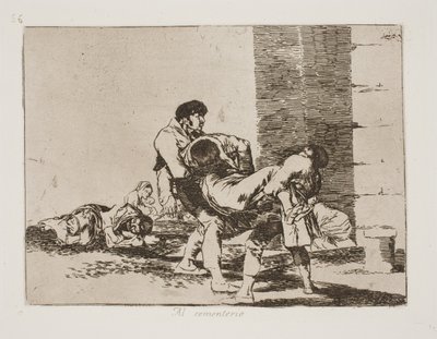 En route vers le cimetière (56) - Francisco de Goya
