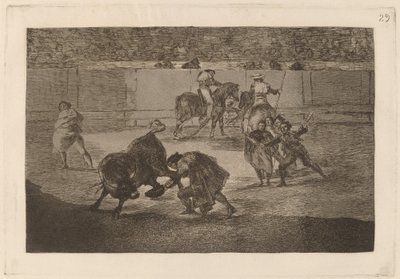 Pepe Illo faisant la passe du "Recorte" - Francisco de Goya