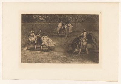 Picador plantant sa lance dans un taureau
La Tauromachie (série) - Francisco de Goya