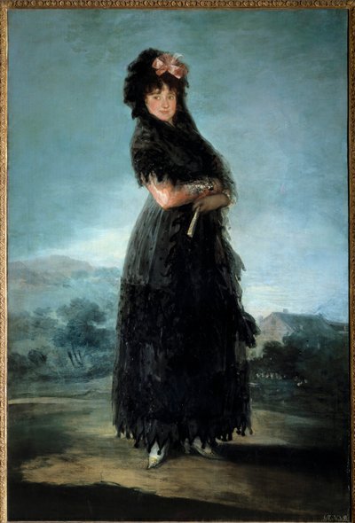 Portrait en pied de Mariana Waldstein, Marquise de Santa Cruz (1763-1808) Peinture de Francisco de Goya (1746-1828) 18ème siècle - Francisco de Goya