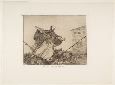 Que se rompe la cuerda (Que la corde se casse), Planche 77 de Los Desastres de la Guerra (Les Désastres de la guerre), après 1814-15, publié en 1863 - Francisco de Goya