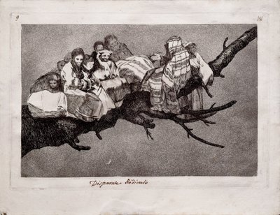 Folie ridicule de la série Los Disparates Follies, 1815-1819 - Francisco de Goya