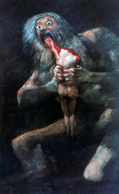Saturne dévorant un de ses enfants, 1821-1823 - Francisco de Goya