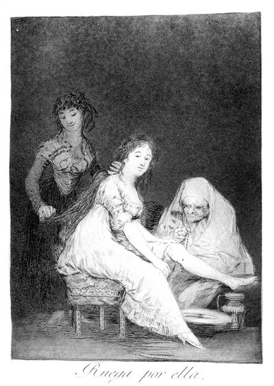 Elle prie pour elle, 1799 - Francisco de Goya