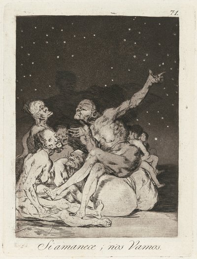 Si amanece; nos vamos - Francisco de Goya