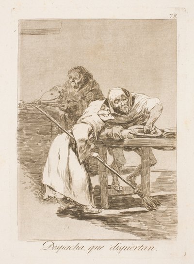 Dépêche-toi, ils se réveillent! - Francisco de Goya